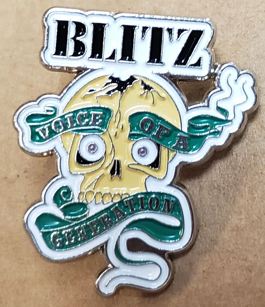 Blitz - Skull - Metal Badge