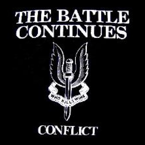 CONFLICT - The Battle Continues - Back Patch