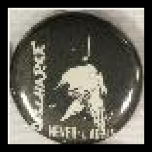 Discharge - Never Again - Button