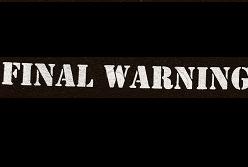 FINAL WARNING - Patch