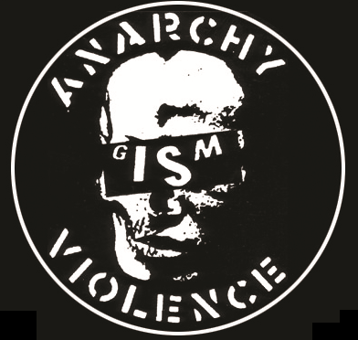 GISM - Anarchy Violence Skull - Button
