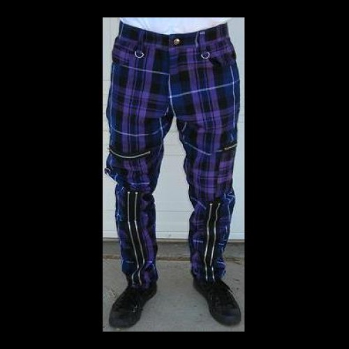 Purple Plaid Pants