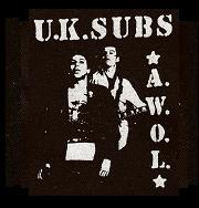 UK SUBS - Awol - Patch